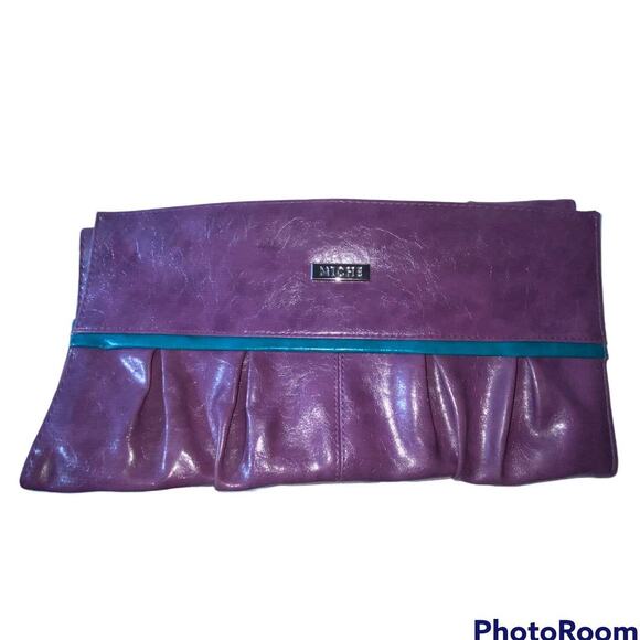 Miche Handbags - Miche Classic Shell Natalie Vegan Leather Unique Retro Colorful Designer Purple